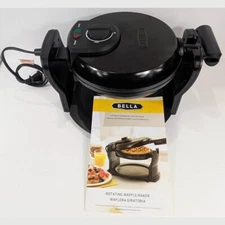 Bella Rotating Belgian Waffle Maker TSK-2126BW Non Stick Chaffles Breakfast