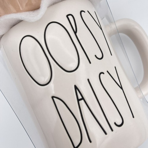 Rae Dunn Mug "OOPSY DAISY" Floral Lid with Bee NEW with Plastic Wrap 24oz Mug - Picture 3 of 12