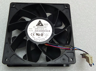Delta Gehäuselüfter A3C40089133.B 12V 1.5A 120mm 4 pol QFR1212EHE-6H31  #