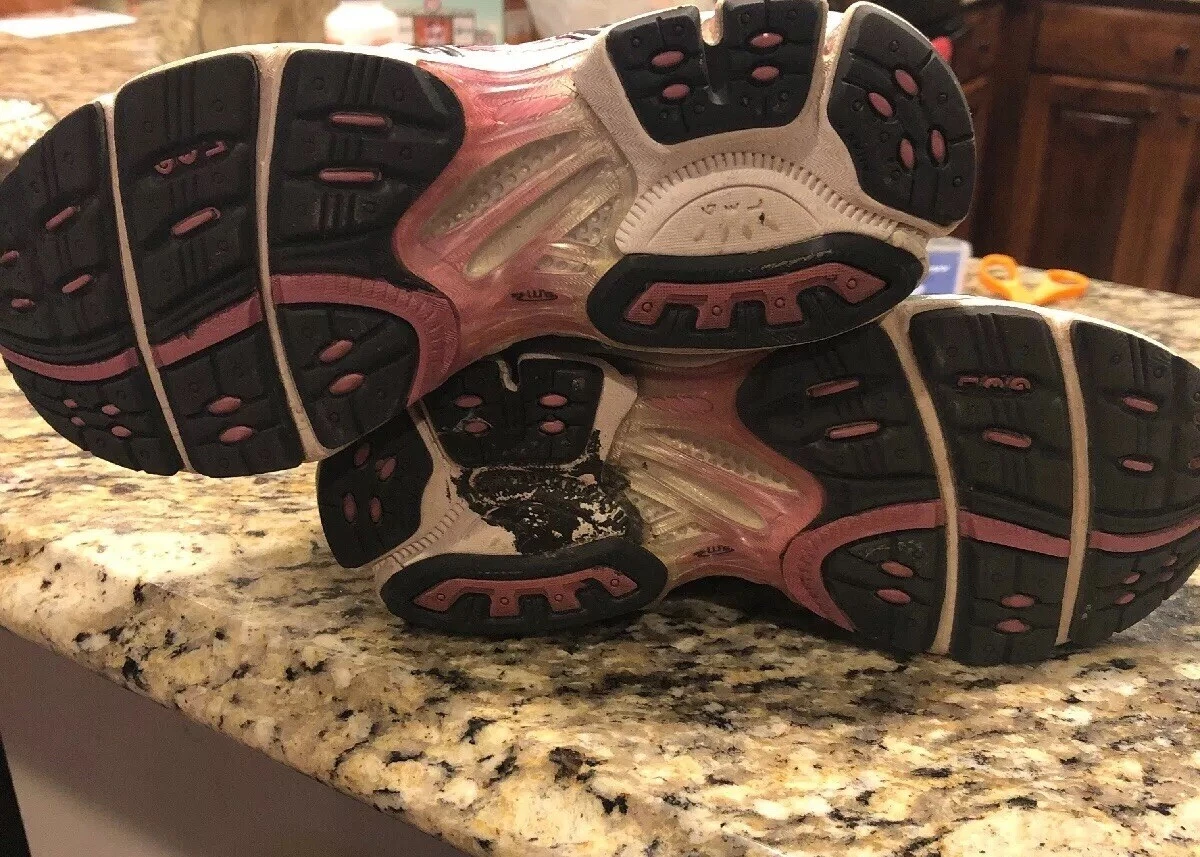 ASICS GEL KAYANO 15 Womens Size US 8 Duo Max Gray Pink Running Shoes Sneakers