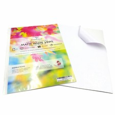 A4 Vinyl Matte Waterproof Printable Sticker Product Labels Print Cut & Stick