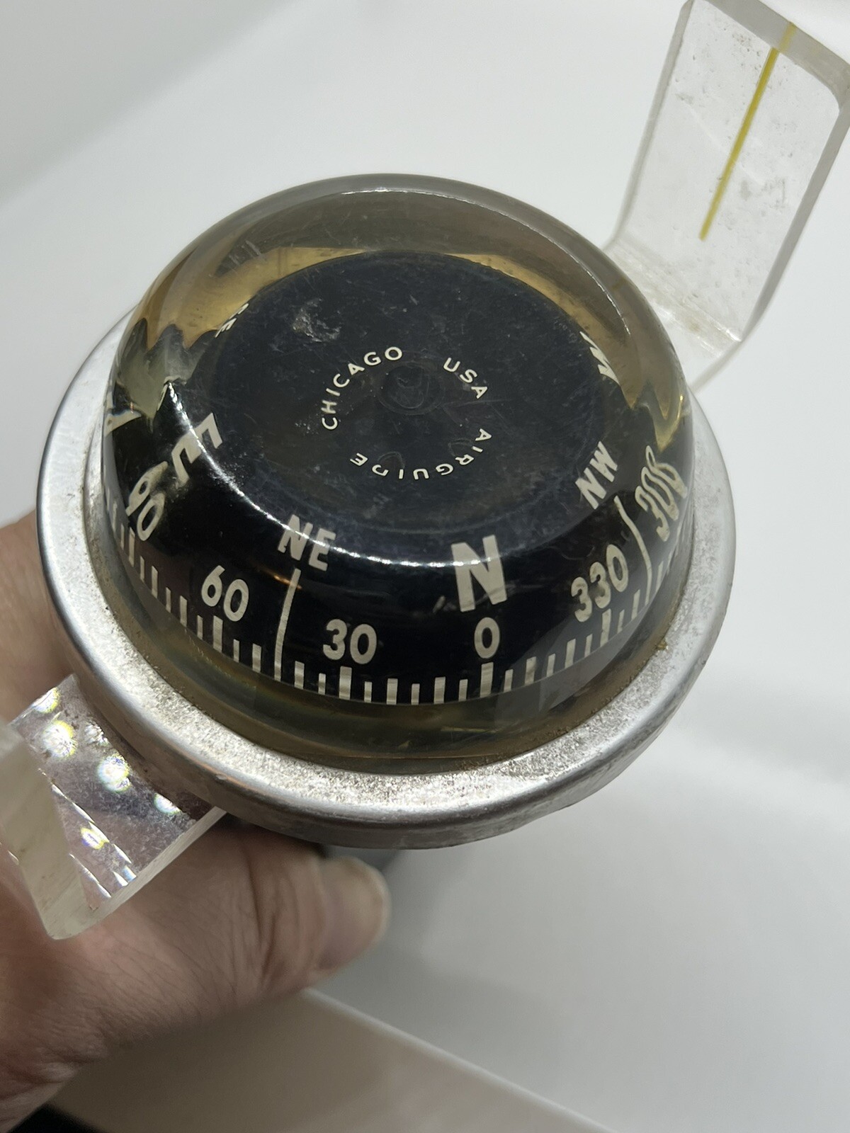 Airguide Chicago USA Vintage handheld rare Nautical Boat Compass eBay
