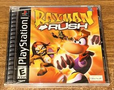 PLAYSTATION 1 - RAYMAN RUSH Game COMPLETE New SEALED Crack In Case PS1