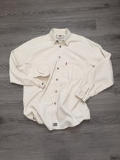 Vintage 90  s Levi  s Red Tab Button Up Long sleeve Tee Shirt Large