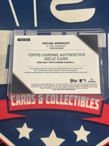 Reliquia auténtica refractor verde cromo Nolan Arenado 2024 Topps/99 #TCA-NA - Imagen 2 de 2