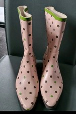 Paul Smith Polkadot Kitten Heel Wellington Welies Boots EU 36/ Uk 3