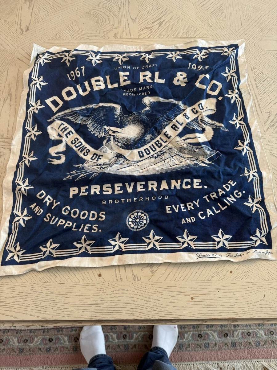 バンダナ/スカーフ RRL Ralph Lauren Vintage Bandanna Double RL RRL western Japanese Vintage Bandanna Scarf 🧣 24*24
