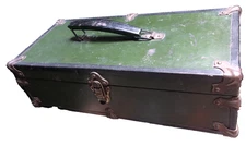 EAGLE LOCK COMPANY VINTAGE DOLL TOY SALESMAN STEAMER STORAGE TRUNK 16x7.5x5