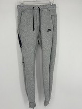 Nike Boys Heather Gray Black Athletic Jogger Sweatpants Pants Youth Size XS