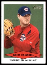 Brett Campbell 2007 Bowman Heritage #BHP3 Nationals MLB READ FREE SHIPPING