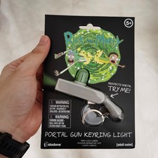 Rick and Morty Portal Gun Keychain Light Paladone Official Collectible