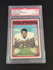 1972 Topps Larry Little RC Rookie On Card Auto Autograph PSA 5.5 RARE HOF. rookie card picture