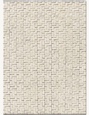 New Coloe Ivory/Mochaccino Moroccan Berber Wool Rug Luxury Handmade Carpet Rug