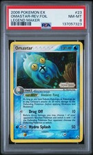 2006 POKEMON EX LEGEND MAKER #23 OMASTAR-REVERSE FOIL PSA 8 on eBay
