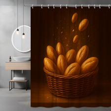 Stylish Black and White Shower Curtain for Modern Bathroom
