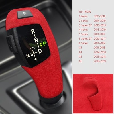Alcantara Suede Gear shift knob Cover For BMW X3 X4 X5 X6 F30 F10 F20 Sport