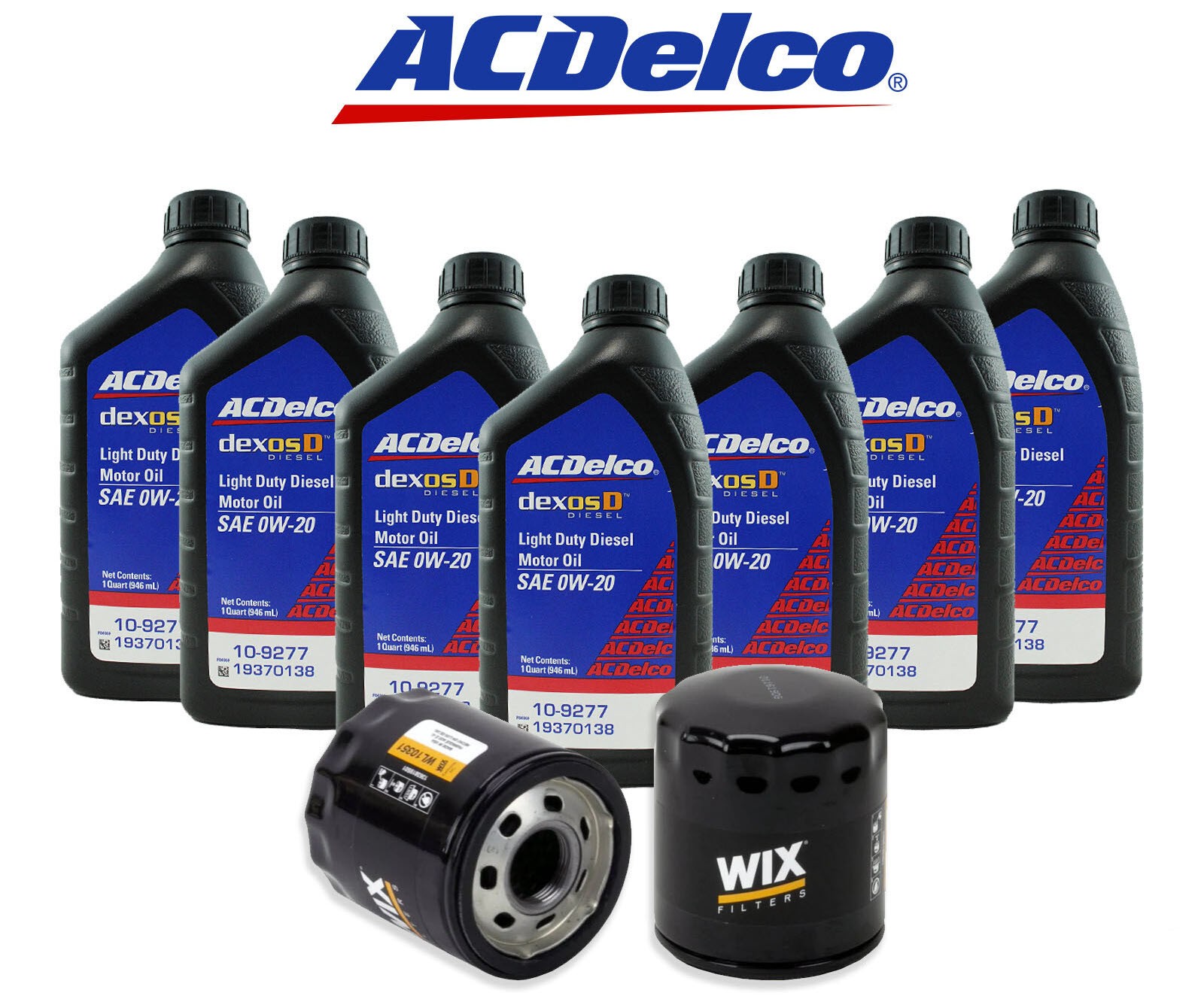 ACDelco 0W-20 Oil Change Kit Wix For 2021+ Cadillac Escalade/ESV 3.0L Duramax