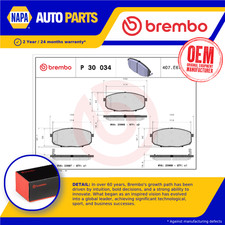 Brake Pads Set Front P30034 Brembo 04465YZZCQ 0K2FA3328Z 581011HA00 581011HA10