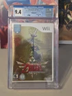 Legend Of Zelda Skyward Sword Wii  CGC graded 9.4 W/ Music CD 25th Anniversary.