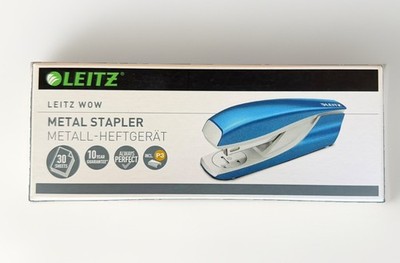 Leitz Metall - Heftgerät, Tacker NeXXt 5502-10-36, 30 Blatt, Blau (metallic)
