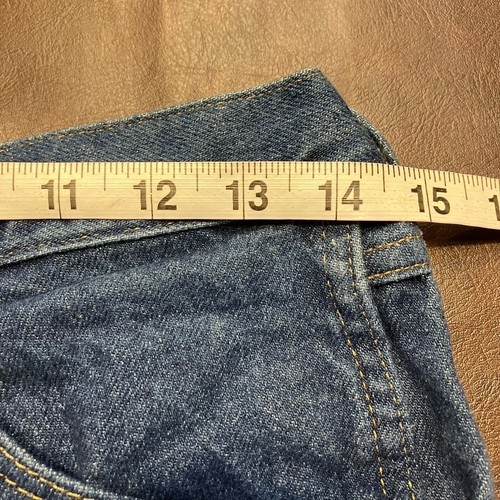 Rustler Jeans Hombres 29x32 Azul Denim Ropa de Trabajo Informal Pantalones de Todos los Días Hechos en México - Imagen 11 de 13