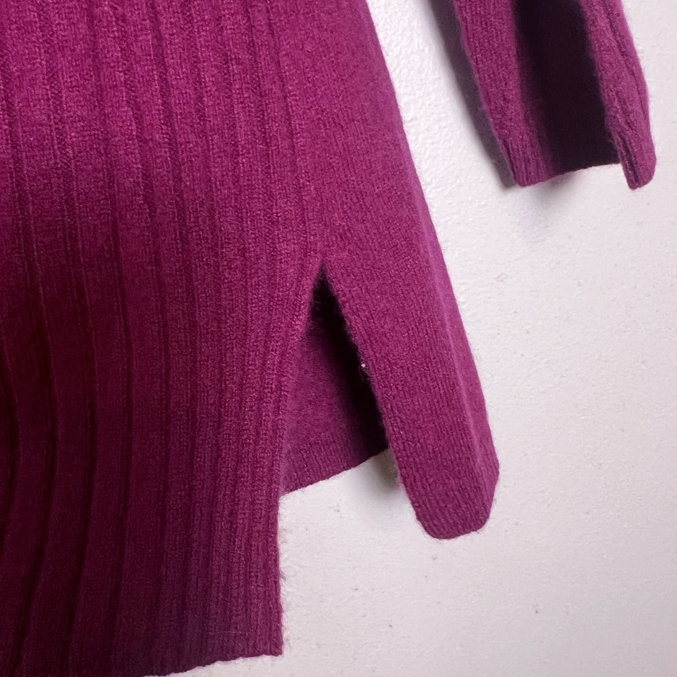 Suéter morado Soft Surroundings 100 % cachemir para mujer talla M Foto 2 de 4