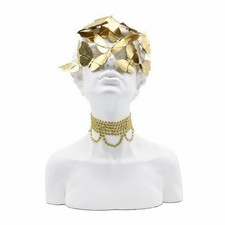 Deko-B&uuml;ste Dame mit Schmetterlingen Modern Frauenb&uuml;ste Elegant f&uuml;r Flur