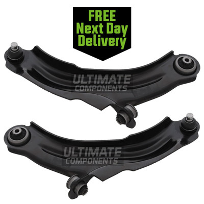 Renault Clio Mk4 2012-2019 Front Lower Suspension Wishbone Control Arms 1 Pair