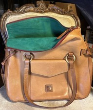 Dooney and Bourke Florentine Leather XLarge Smith Bag In “NATURAL”     New W Tag