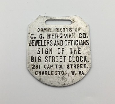 1907 West Virginia Legislature   FOB   F.R.Brammer - Bergman Jewelers Adv. 6.30g