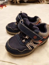 Stride Rite Little Boy's Artin Shoes, Blue/Orange, Hook  loop closure, size 6