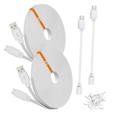 2-Pack 30 ft Power Cord for Blink Outdoor 4 and Mini 2 Extension Cable White