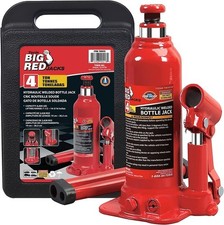 Jack Boss Hydraulic Bottle Jack With Carrying Case 4 Ton 8000 Lb