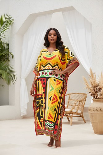 Kaftan Dress Caftan Beach Cover Boho Gown Hippie Beach Women African Plus Size - Afbeelding 429 van 716