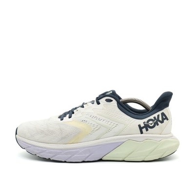 Hoka One Damen Arahi 5 Sneaker Weiß/Blau Mesh Niedrig ämpfung Laufschuh EU 41.5