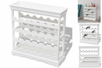Weinregal Flaschenregal Weinschrank FlaschenstäNder Abreu Weiß