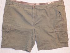 Redhead Shorts Mens 52 Green Cargo Pockets Cotton Chino Hiker Utility Outdoors