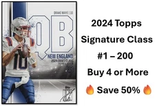 2024 Topps Signature Class Football Base Singles You Pick Complete Your Set