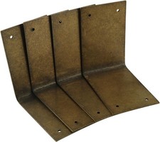 4pcs L-Shape Corner Bracket 60x40mm Antique Brass 90 Degree Right Angle...