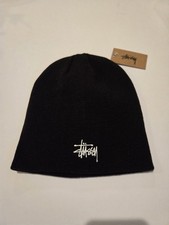 Stussy Basic Skullcap Beanie Black Stretch On...