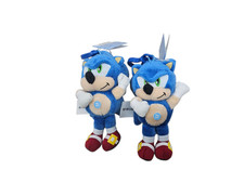 Sonic The Hedgehog Plush With Tags Keychain Doll 7  Lot of 2 NO SOUND