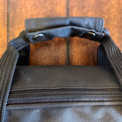Wine Carrying Bag. Black. Holds 4 Bottles Handle And Shoulder Strap - Picture 10 of 10