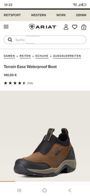 Damen, Ariat Terrain Ease Waterproof, ungetragen, Größe 38,5