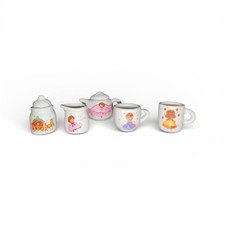 Vintage Strawberry Shortcake Child Ceramic Tea Set br Rare Collectible