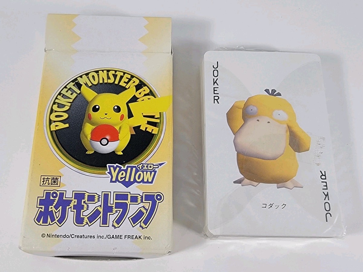 ポケモントランプ Yellow 1998年製２個まとめ売り ポケモントランプ Yellow 1998年製2個まとめ売り ポケモン