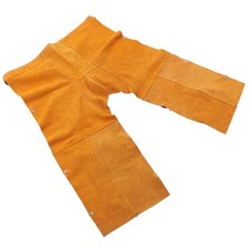 Welding Safety Chaps Leather Apron Adjustment Split Leg Fire Wear Resistant NEW