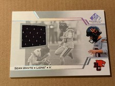 Sean Whyte 2025 Upper Deck CFL Game Used Jersey BC Lions