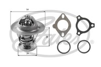 Gates Thermostat, KüHlmittel FüR CitroËN Daihatsu Fiat Ford Jaguar Land Rover