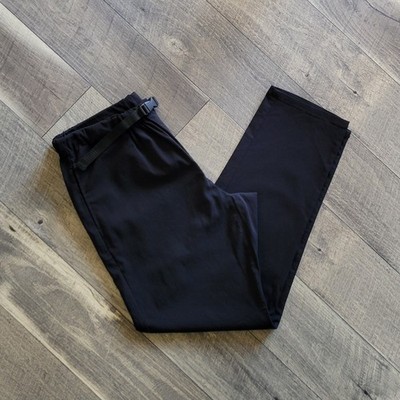 Restoration Japan Belted Pants L Black Stretch Performance Lightweight Utility