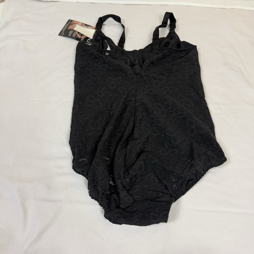 Bali Lace 'n Smooth 36C Body Briefer Shapewear Firm Tummy Control 8L10 Black - Picture 8 of 10